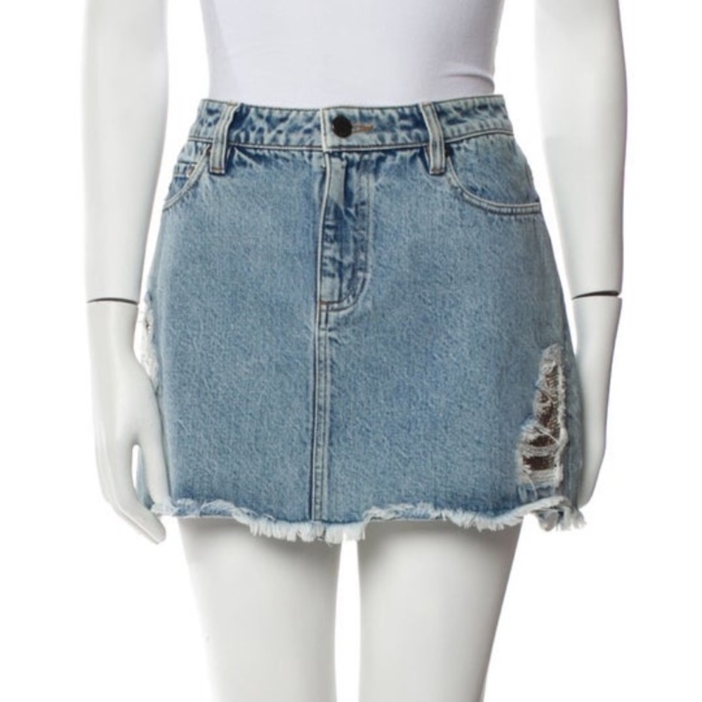 ALICE + OLIVIA Denim Skirt